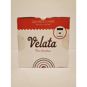 Velata Licorice Curve Fondue Warmer Model 3100-10035 NIB